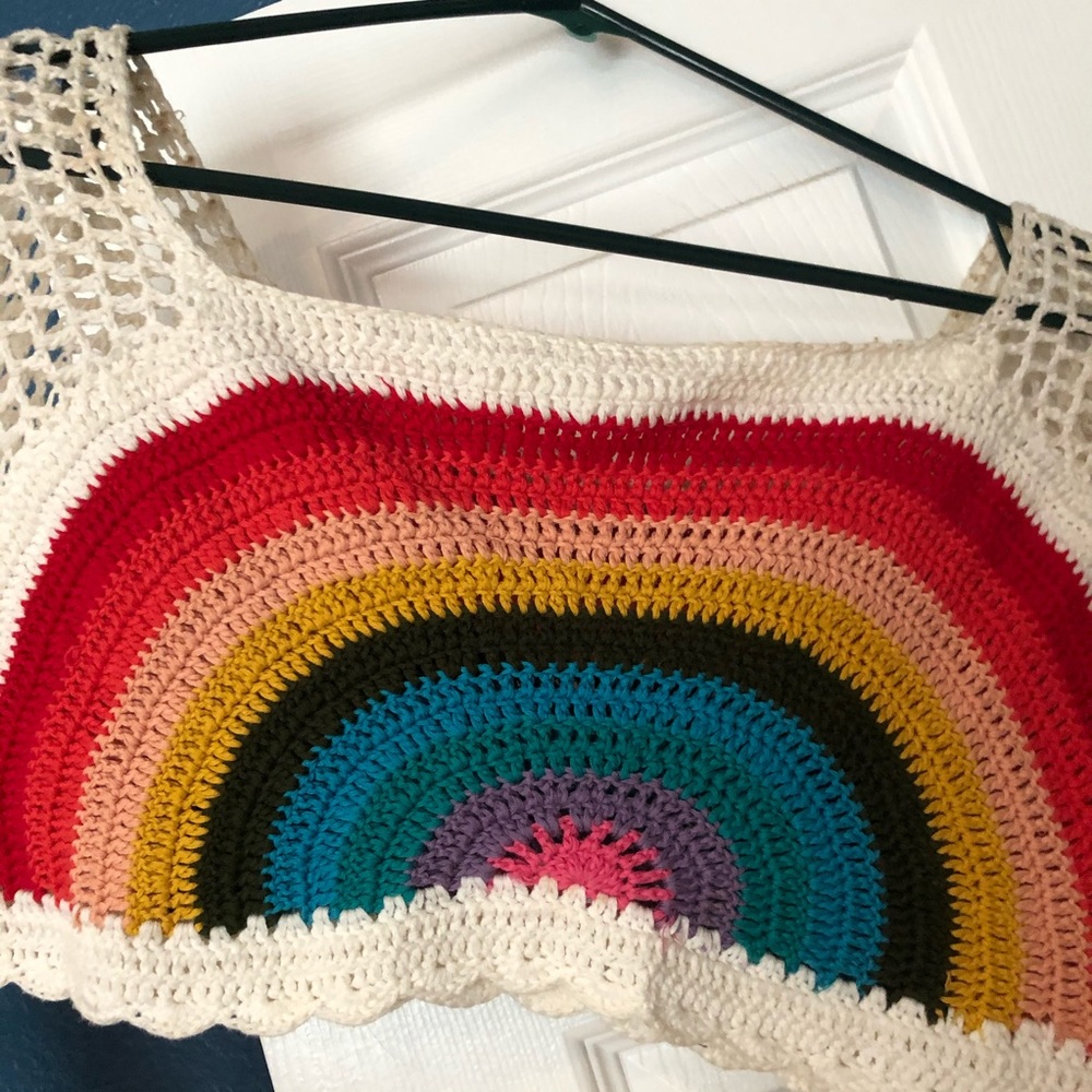 Crochet Ranbow Crop